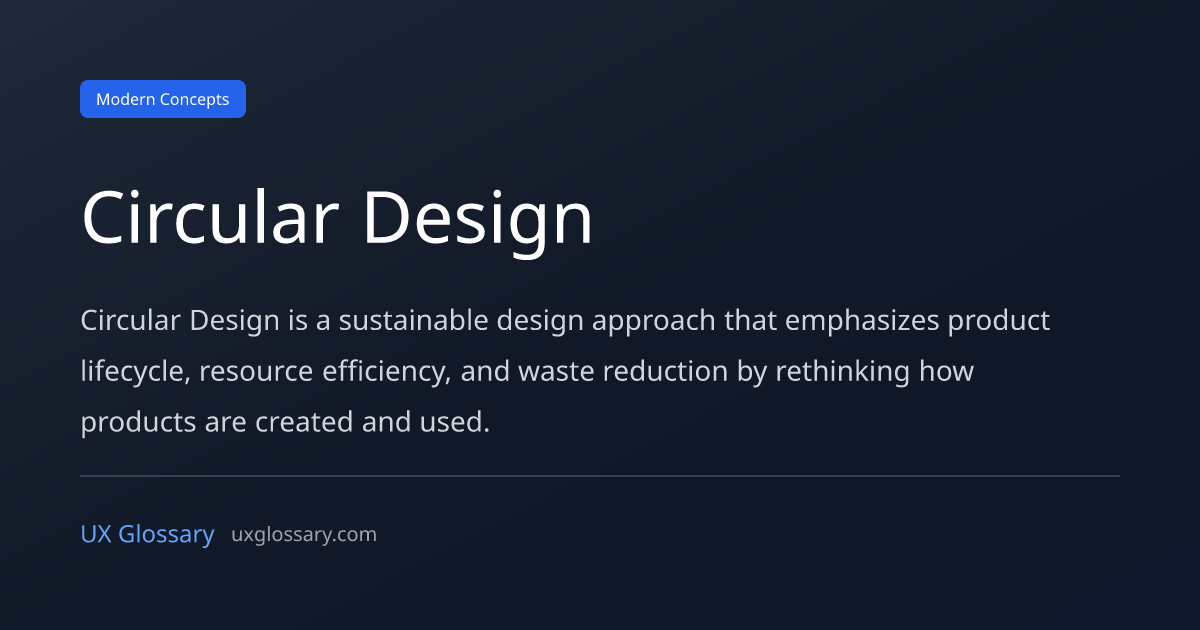Circular Design - Definition, Meaning & Examples | UX Glossary
