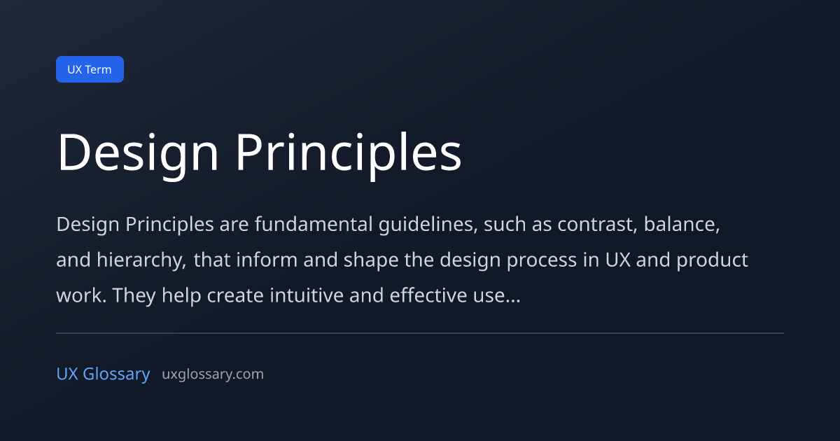 Indesign Principles Definition Design Principles - Definition, Meaning & Examples | UX Glossary