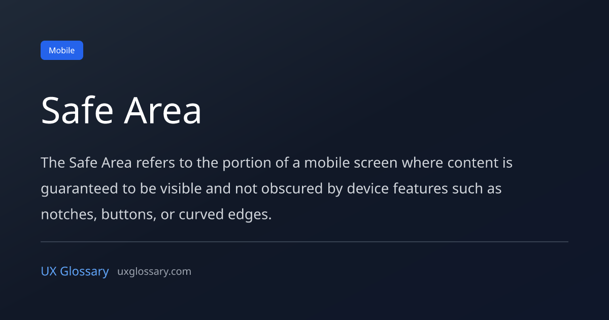 Safe Area - Definition, Meaning & Examples | UX Glossary