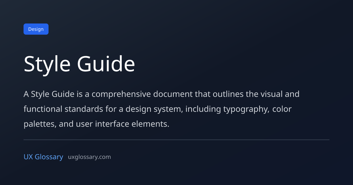 Ats Style Guide Style Guide - Definition, Meaning & Examples | UX Glossary